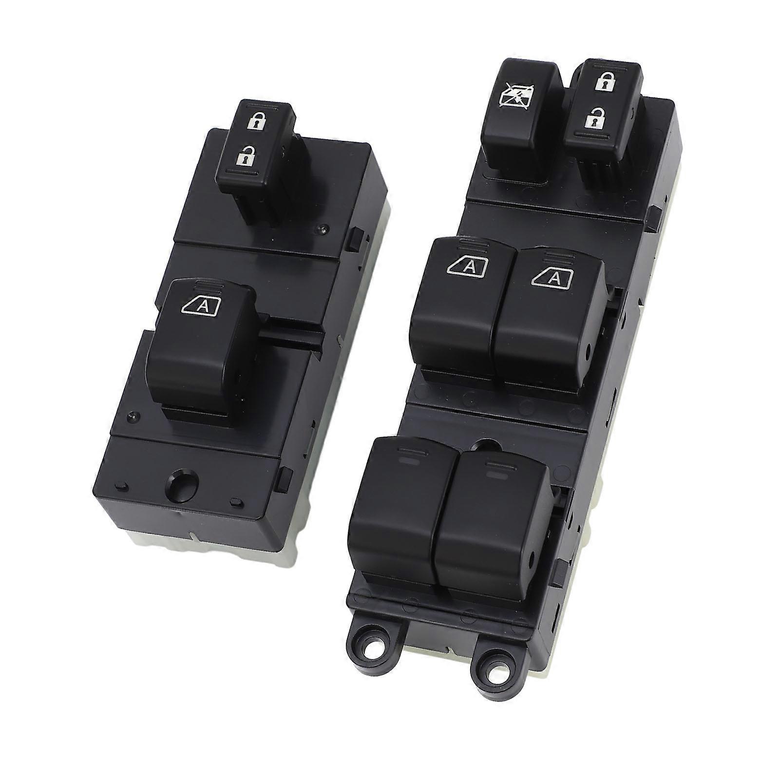Master Power Window Switch 25401ZL10A 25411ZP80A Front Left and Right Side for Pathfinder 2007-2012 Left Hand Drive 