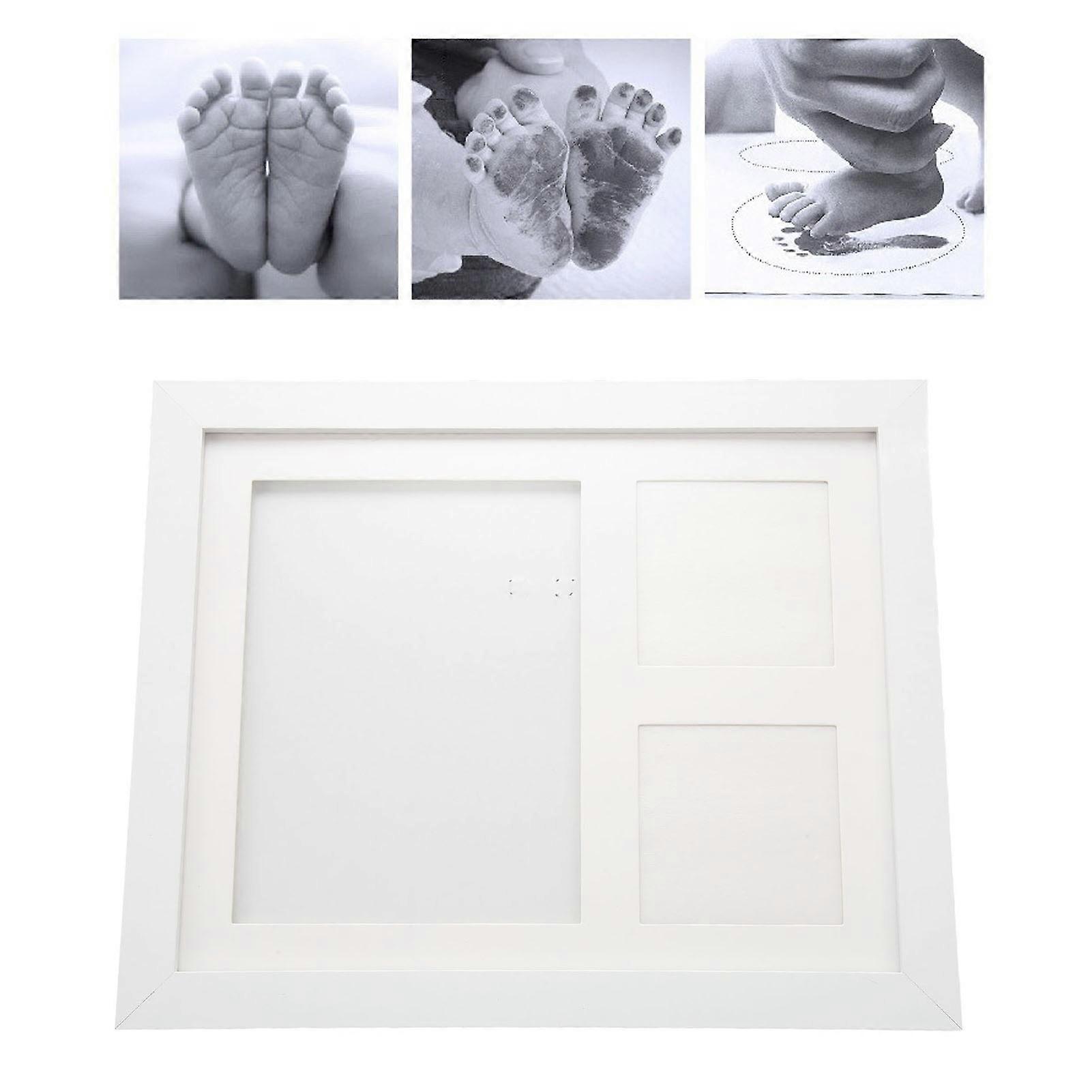 Baby Hand and Footprint Kit DIY Safe Babyprints Photo Frame for Commemoration Nursery Decor 