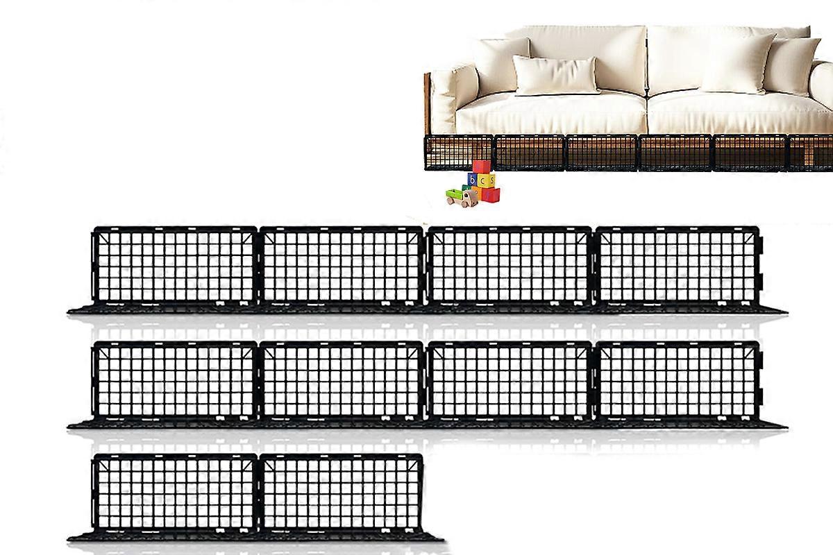 10Pcs Under Bed Guards Under Couch Blocking Fence For Hard Surface Floors