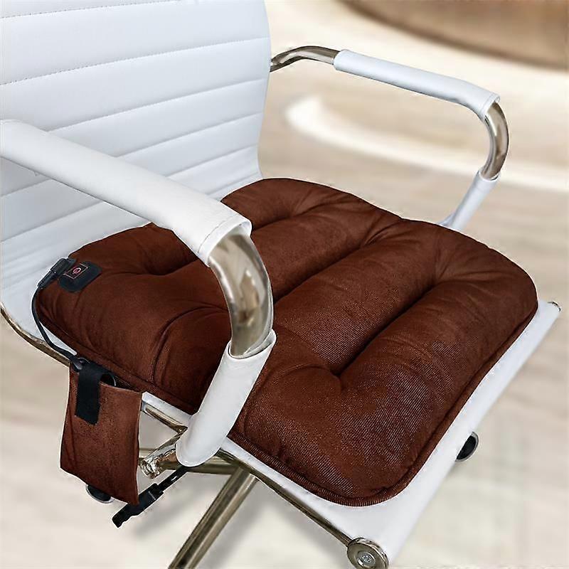 Almofada de aquecimento de grafeno para escritório, aquecedor elétrico para assento, recarregável via USB, lavável, com controle inteligente de temperatura, 45 x 45 cm