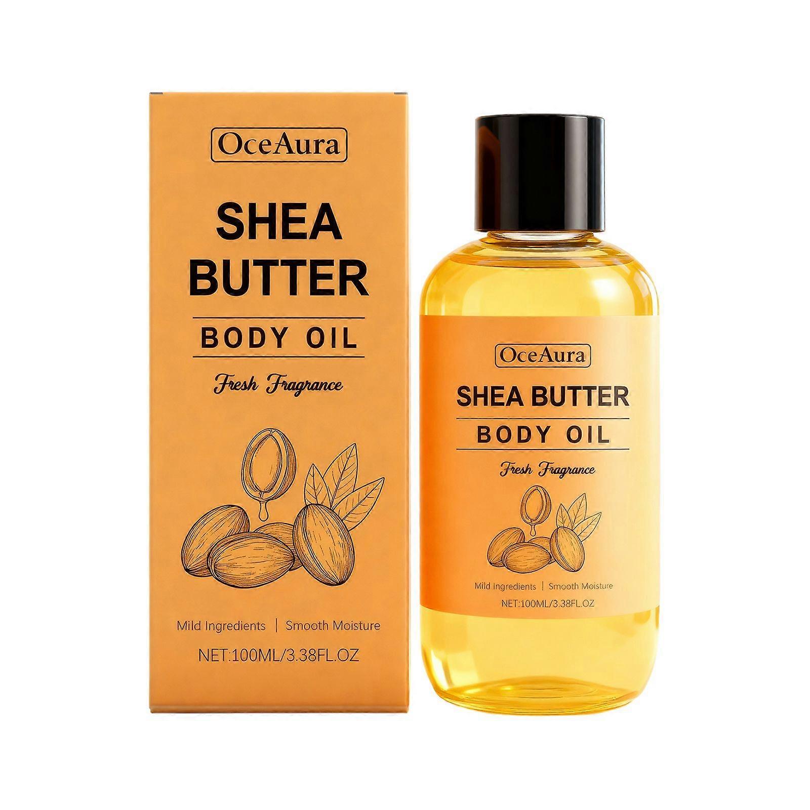 Oceaura Shea Butter Body Oil Gently Moisturizes The Skin All Over The Body. It Has A Light Texture And Is Easily Absorbed