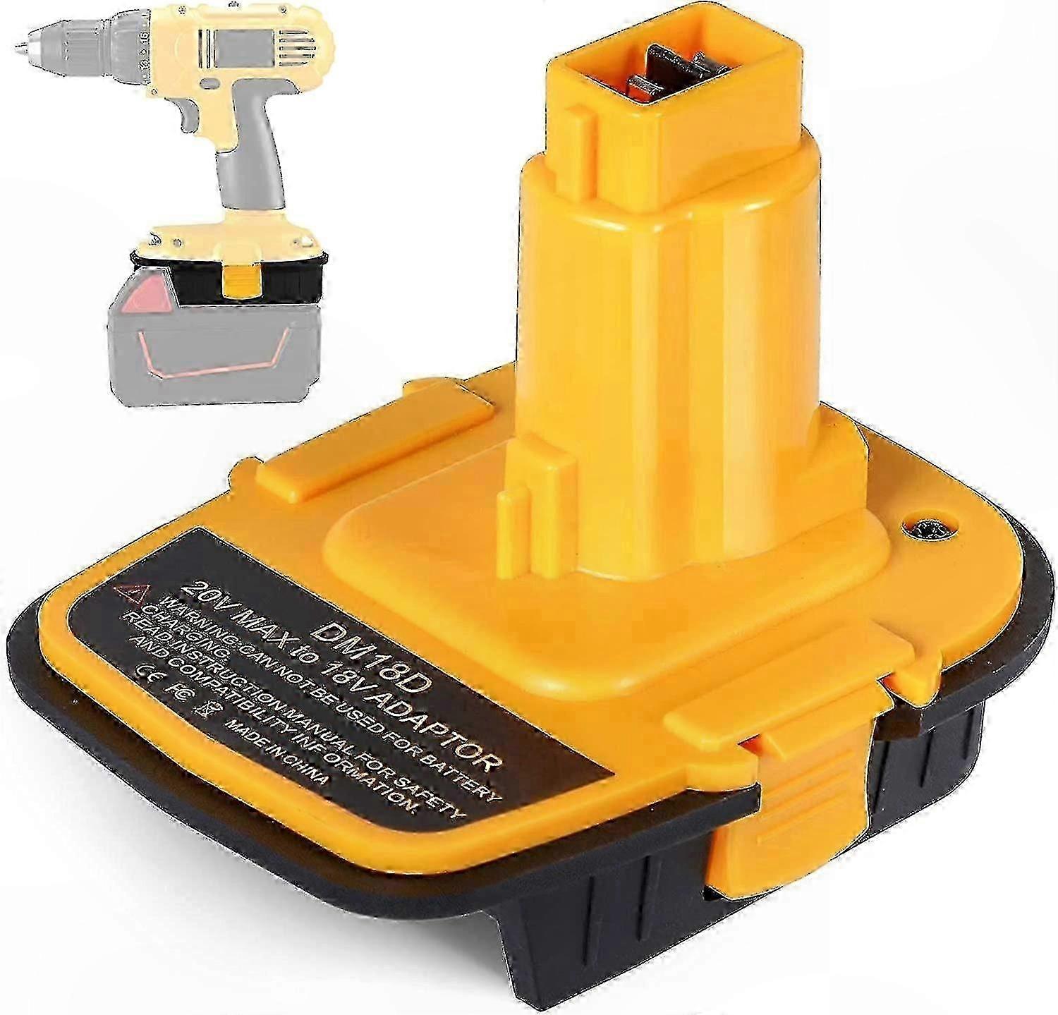 2025 New DM18D DCA1820 Battery Adapter with USB for Dewalt 20V/18V & Milwaukee M18 18V Lithium Battery DCB204 DCB205 Converter