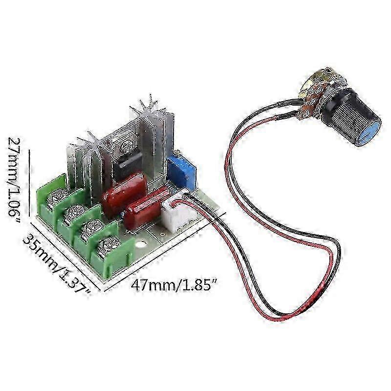 High Power Voltage Regulators Dimmer Scr Speed Controller - AC 220V, 2000W to 5000W Power Supply & Electronic Governor Thermostat