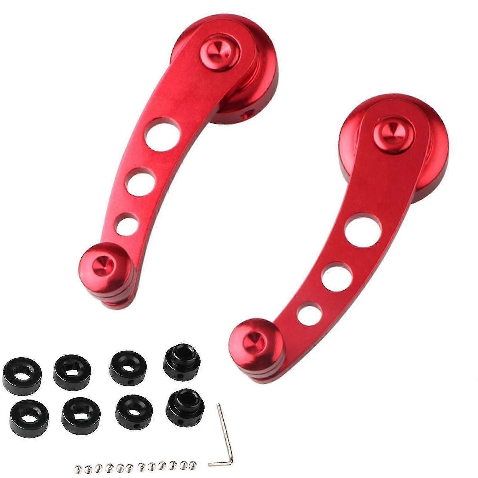 1 Set Aluminum Alloy Car Window Handle Universal Wear-resistant Window Riser Handle Replacement for Vehicle