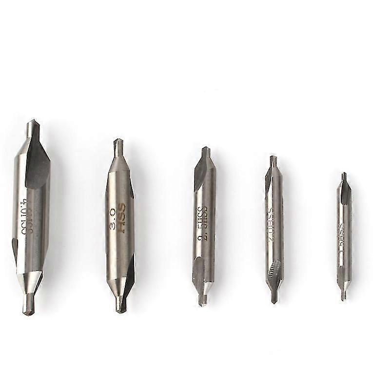 5-piece Double-head Center Drill Bit Set