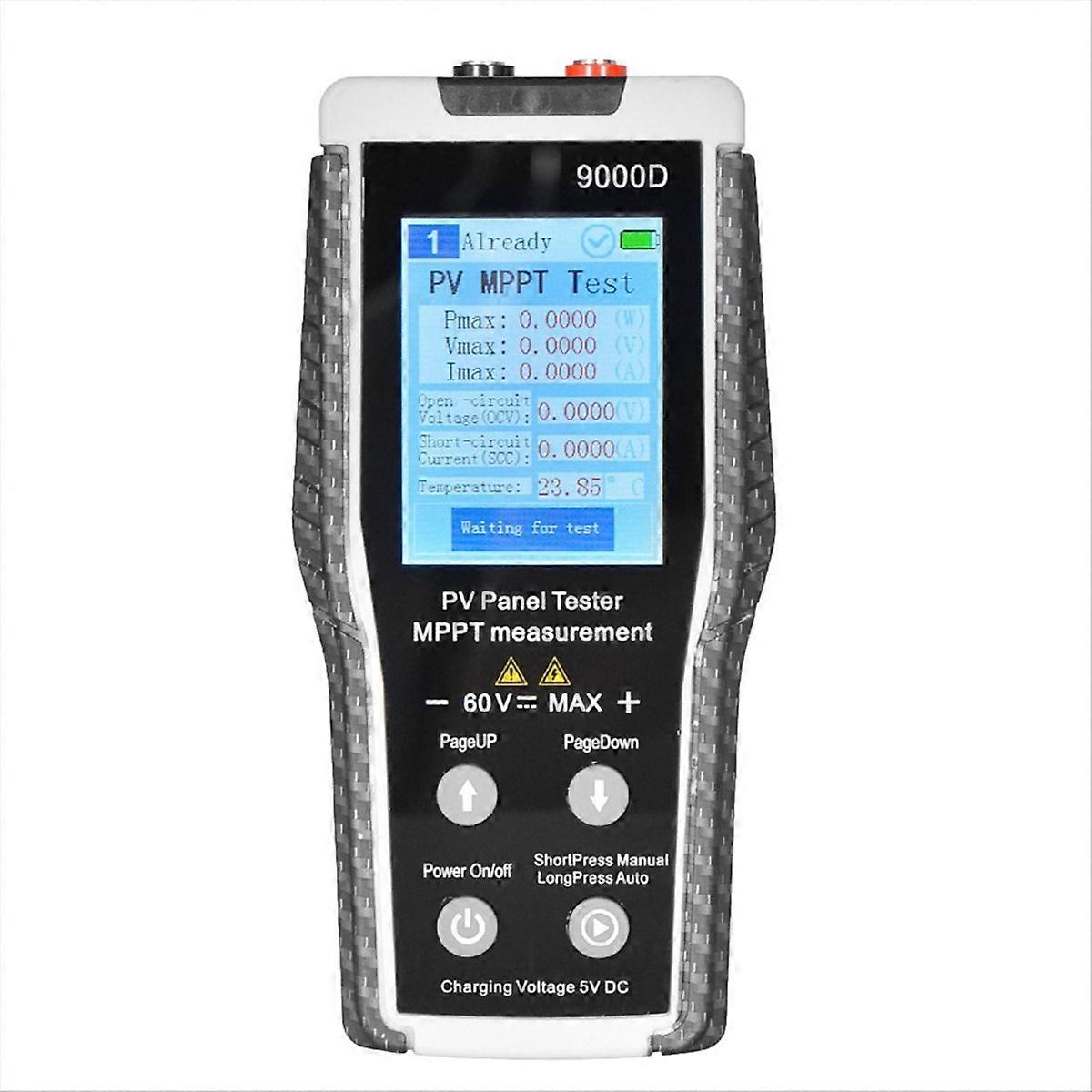 Professional Solar Panel Tester 9000D, MPPT Power Analyzer 5-800W,2.8 in TFT Display,Pv System Diagn
