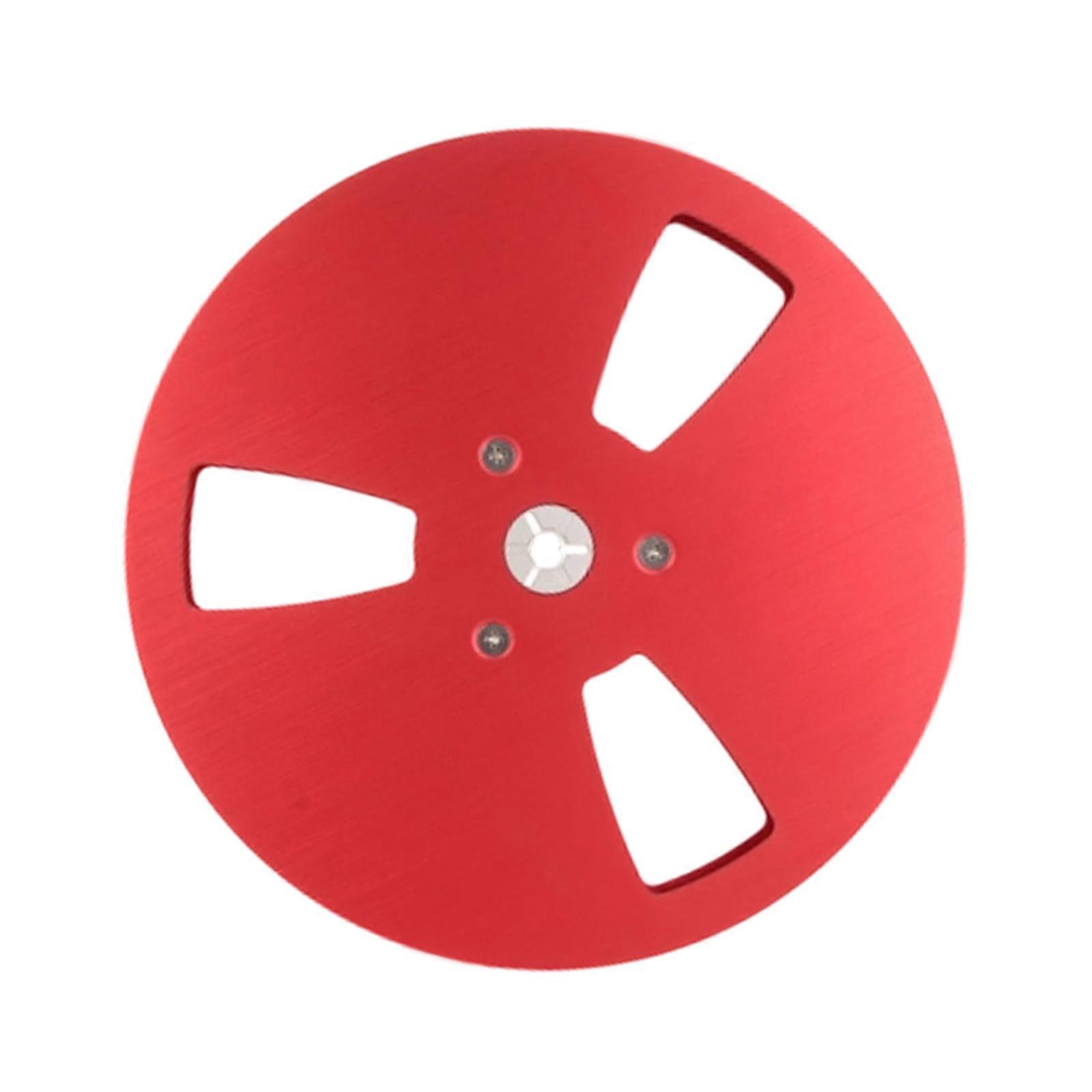 Durability 1/Aluminum Empty TapeReel Replacement For Professional Audios Equipment And Tape Recorders Maintenance Part  red