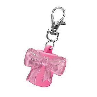 Wiederverwendbarer Silikon-Schlüsselanhänger mit Lipgloss-Halter, auslaufsicherem Verschluss und Kosmetikspender, einfache Einhandbedienung, Lila