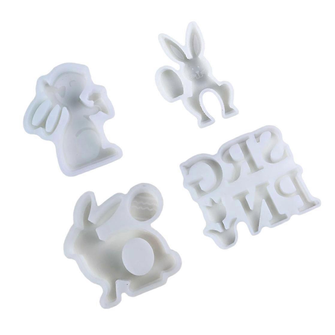 Reusable Sturdy Silicone Mould for Crafting Unique Rabbit Shaped Candle Holders Portable for Holiday Decoration Multicolor