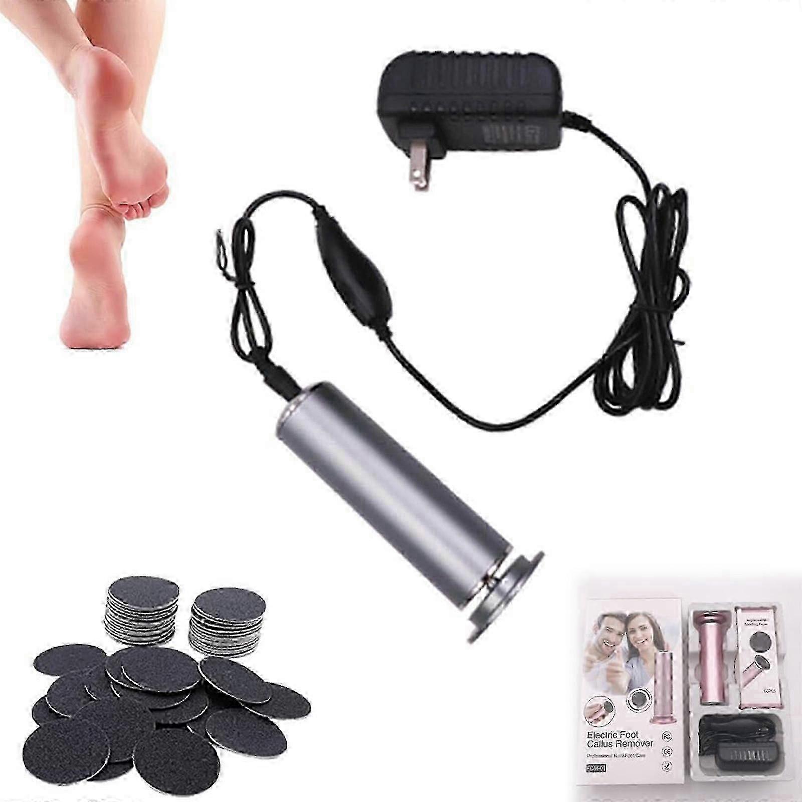 Electric Foot Callus Remover & Grinder | Professional Pedicure Tool, Quiet, Blue
