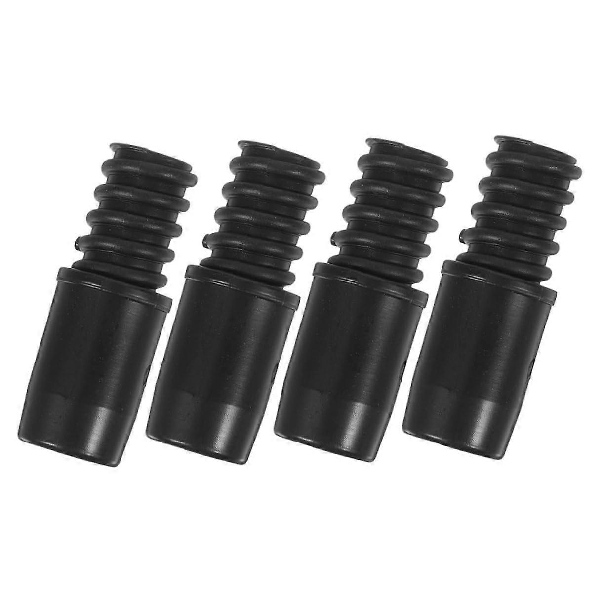 4pcs Mop Handle Threaded Tip Replacement Adapters for Broom Brush Compatible American Poles