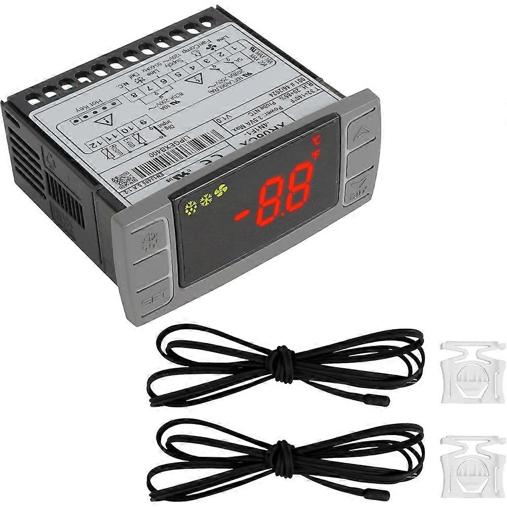 Replacement for XR06CX-4N1F1 Temperature Controllers, Ideal for 120V 50-60hz Commercial Refrigerators,Digital Thermostat