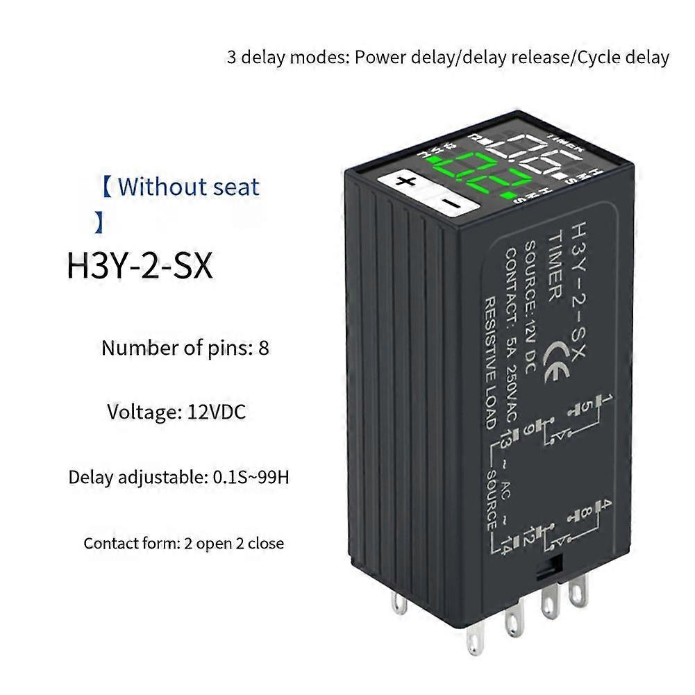 Power-On Delay Controller H3Y-2 8Pin Circulating 220V Digital Display Time Relay