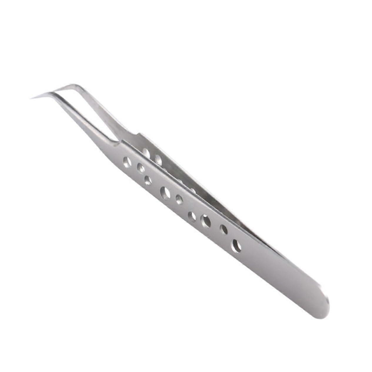 2 Pack Eyebrow Tweezers Set with Straight and Curved Tips for Men, Nonmagnetic Grooming and Manicure Tools