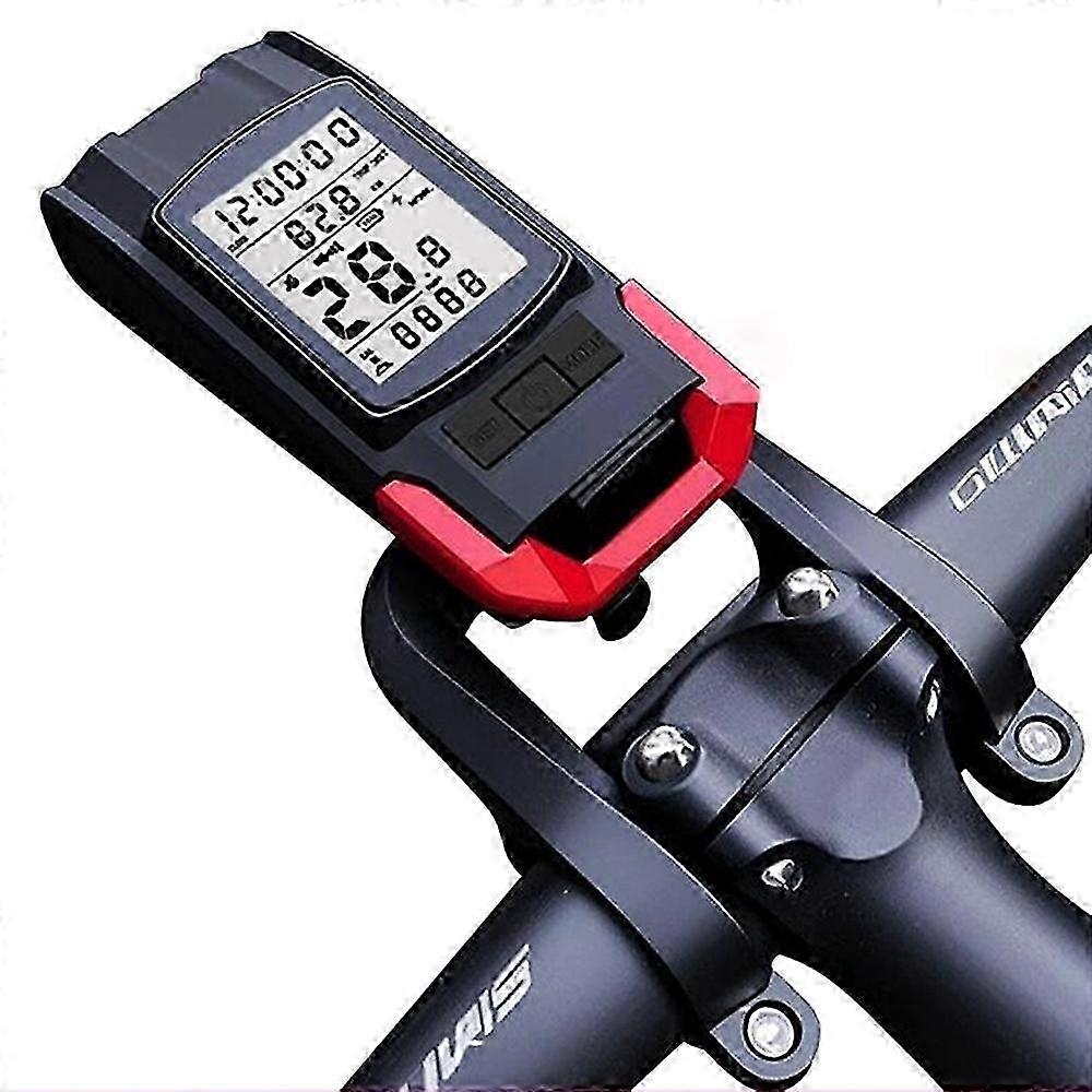 3-in-1 Wireless Bike GPS Speedometer with Flashlight and 120dB Horn - Green