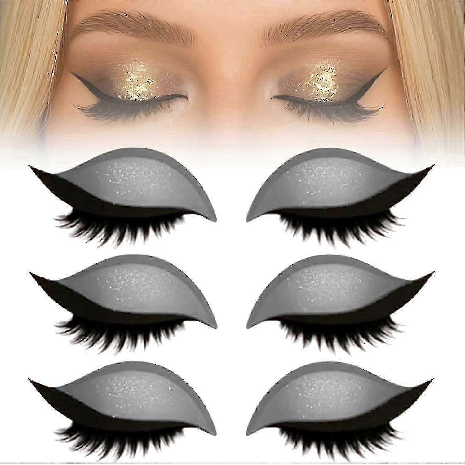 x Eyelash Stickers Adjustable Quick Eye Makeup Eyeshadow Combination Reusable False Eyelashes For Beginner-Good