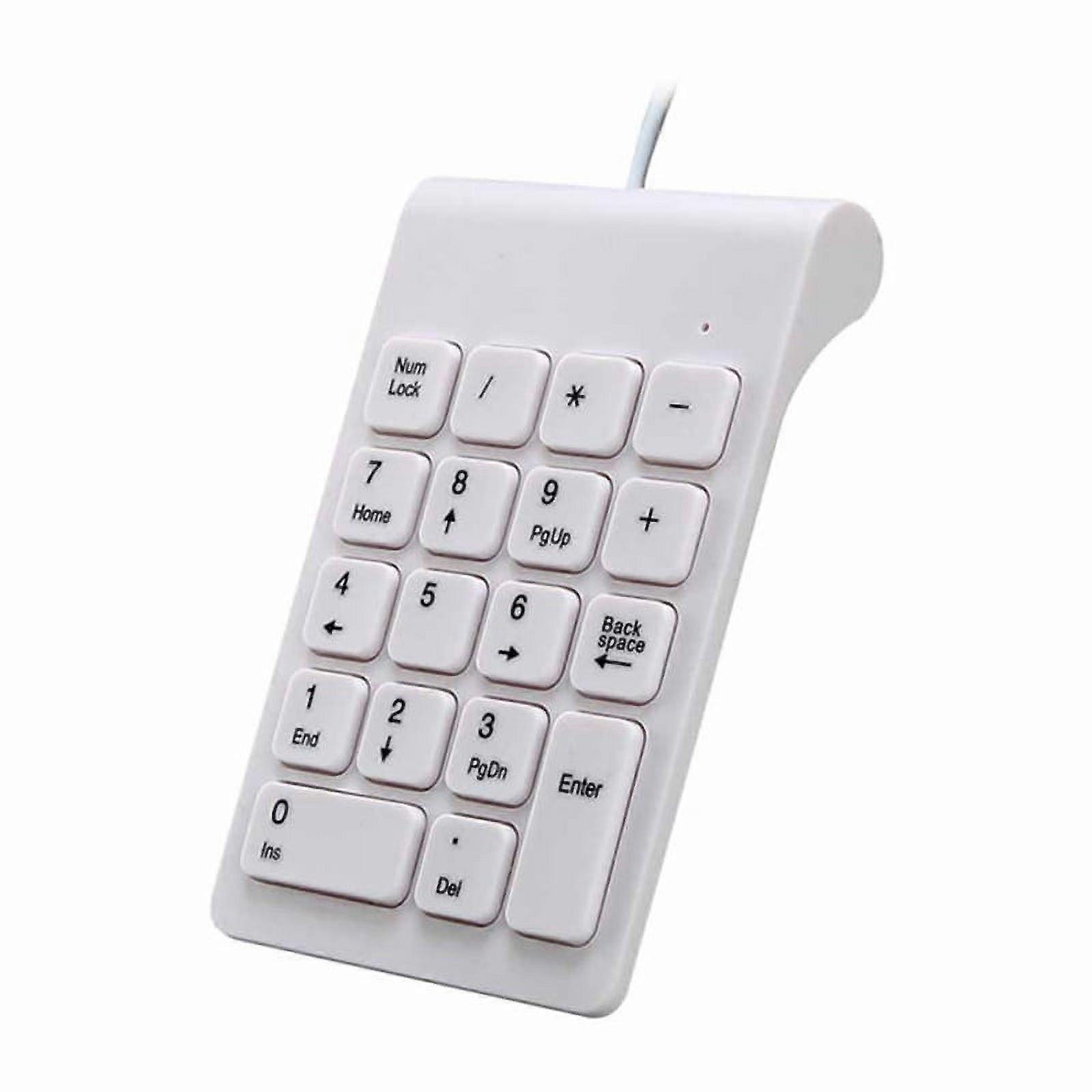 Numeric Keypad Wired Numpad 18 Keys Portable Keypad USB External Mini Slim Keyboard Magicforce for Financial Cashier Securities