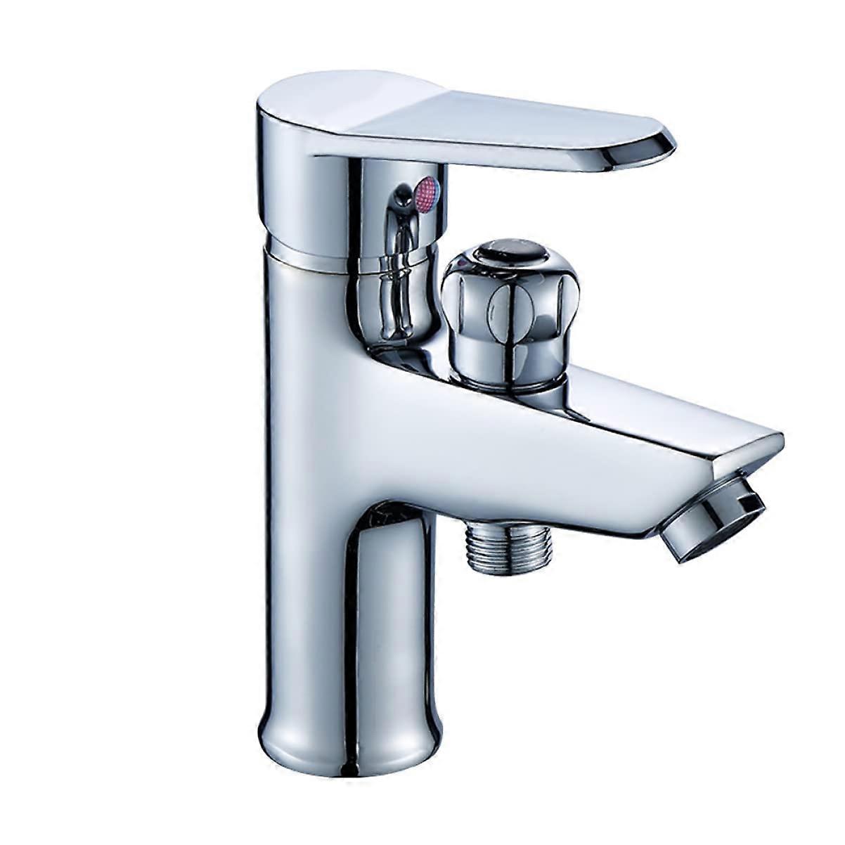 Kitchen Faucet with Pull Out Sprayer Dual Handle Hot and Cold Copper Corrosion Resistant