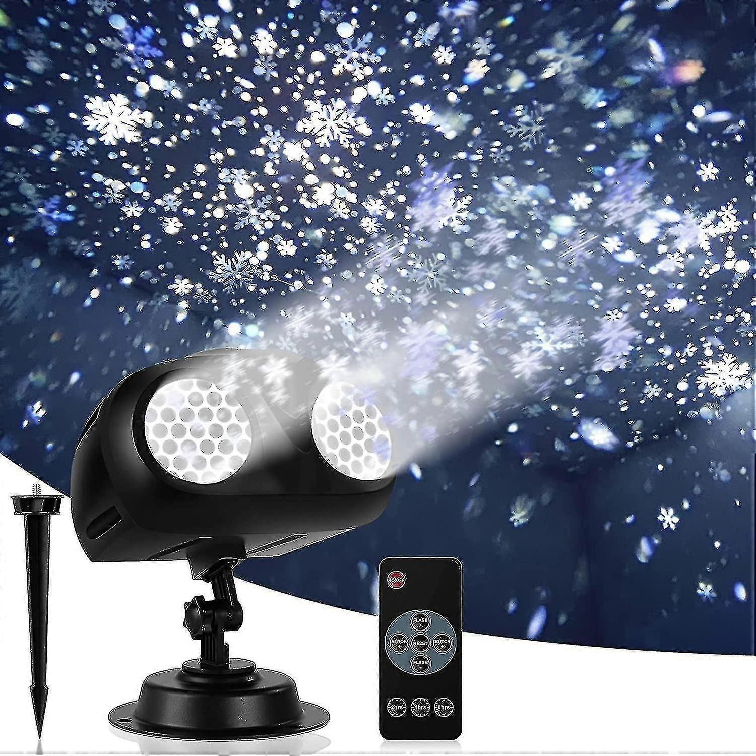 Christmas snow projection light, high brightness dynamic Led snow light projection, Ip65 waterproof