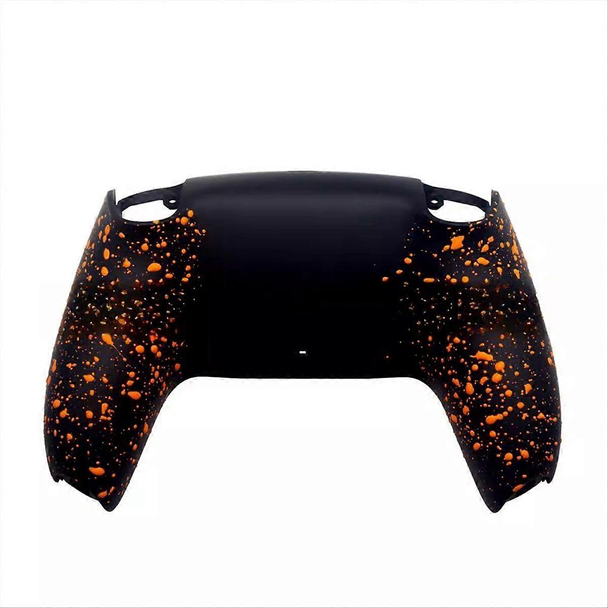 DIY Rear Bottom Shell for Joystick Game Controller Parts Non-Slip Back Housing Black Orange