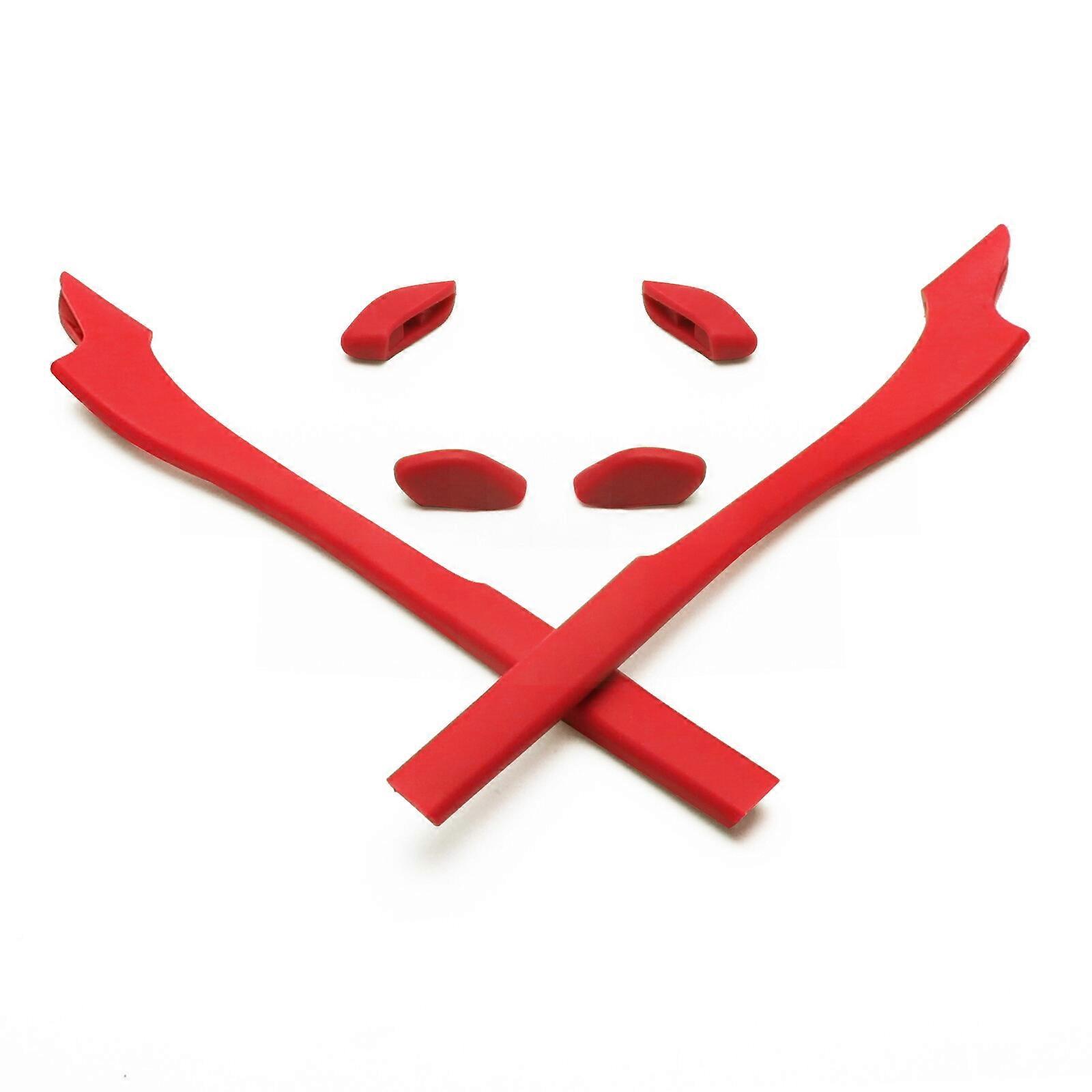 hdhut Red Rubber Kit Replacement Earsocks & Nose Pads for-Oakley Half Jacket 2