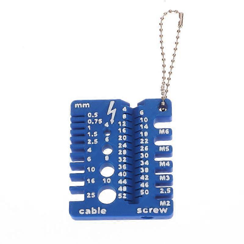 For Home And Office Use Portable 3D Printed Thread Checker Nut Bolt Drill Bit Screw Measuring Gauge Tool