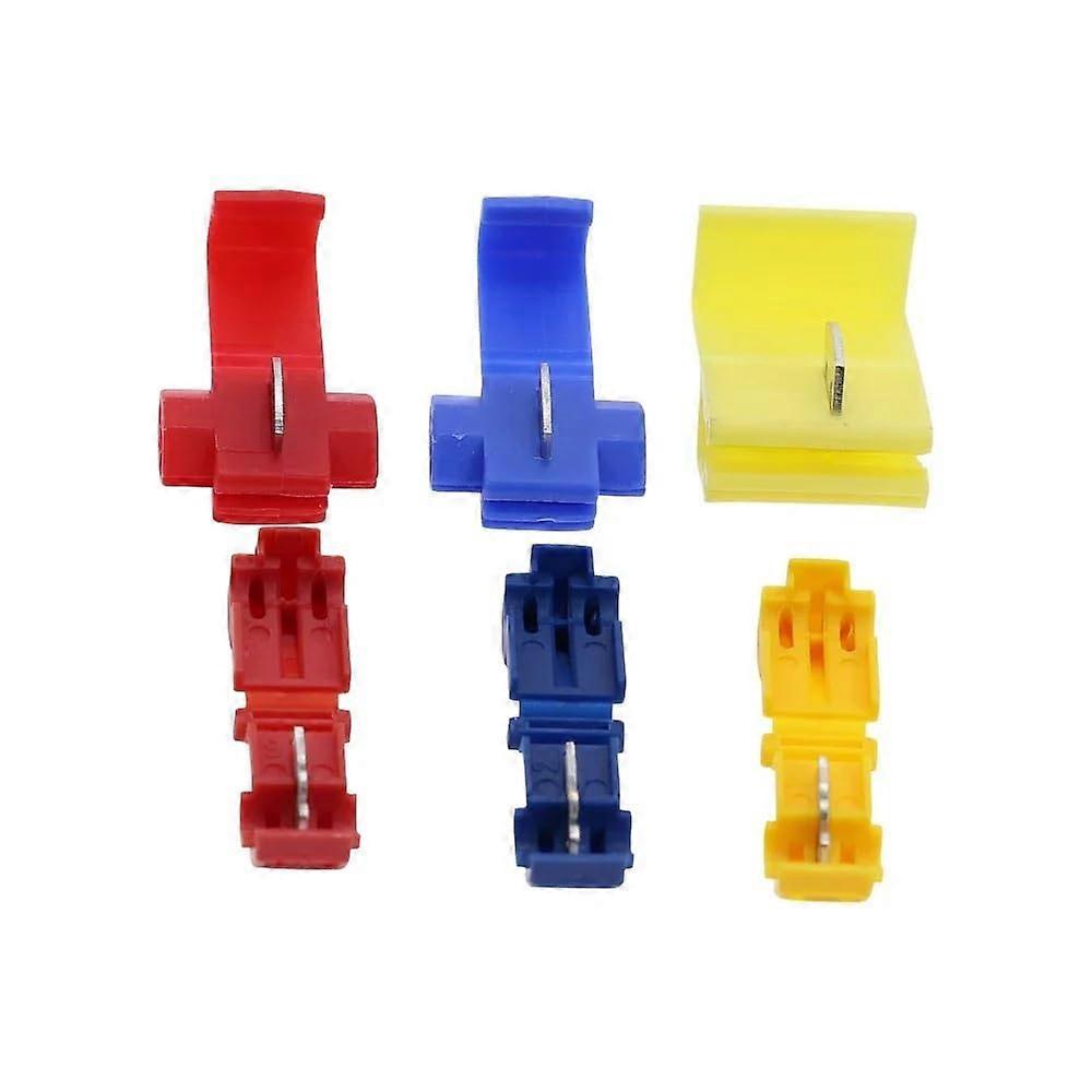 Insulated Quick Splice Wire Connector Kit 0.56mm 2210 AWG Crimp Terminals 96 Pcs