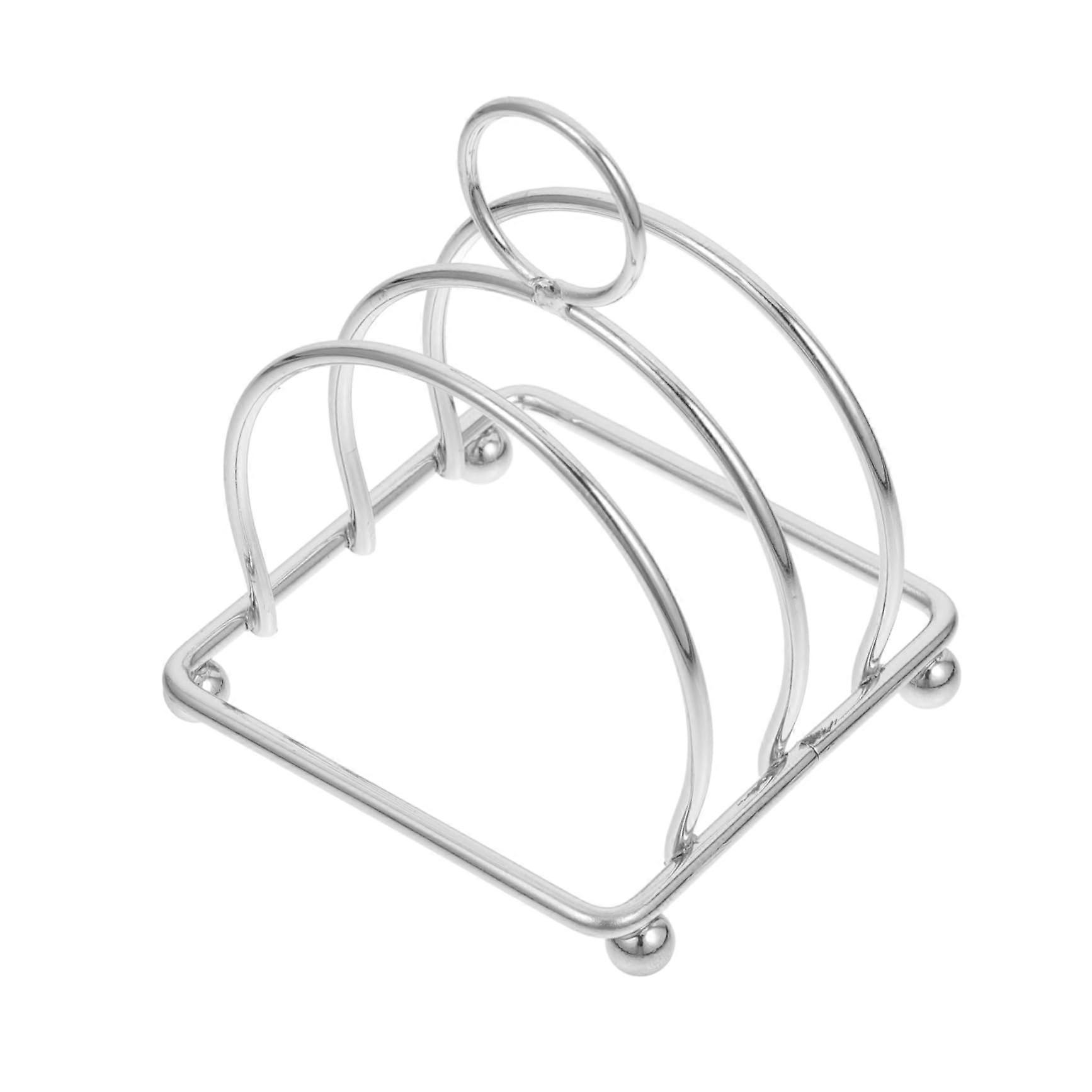 Stainless Steel Toast Rack SpaceSaving Vertical Bread Slice Holder for Kitchen and Breakfast