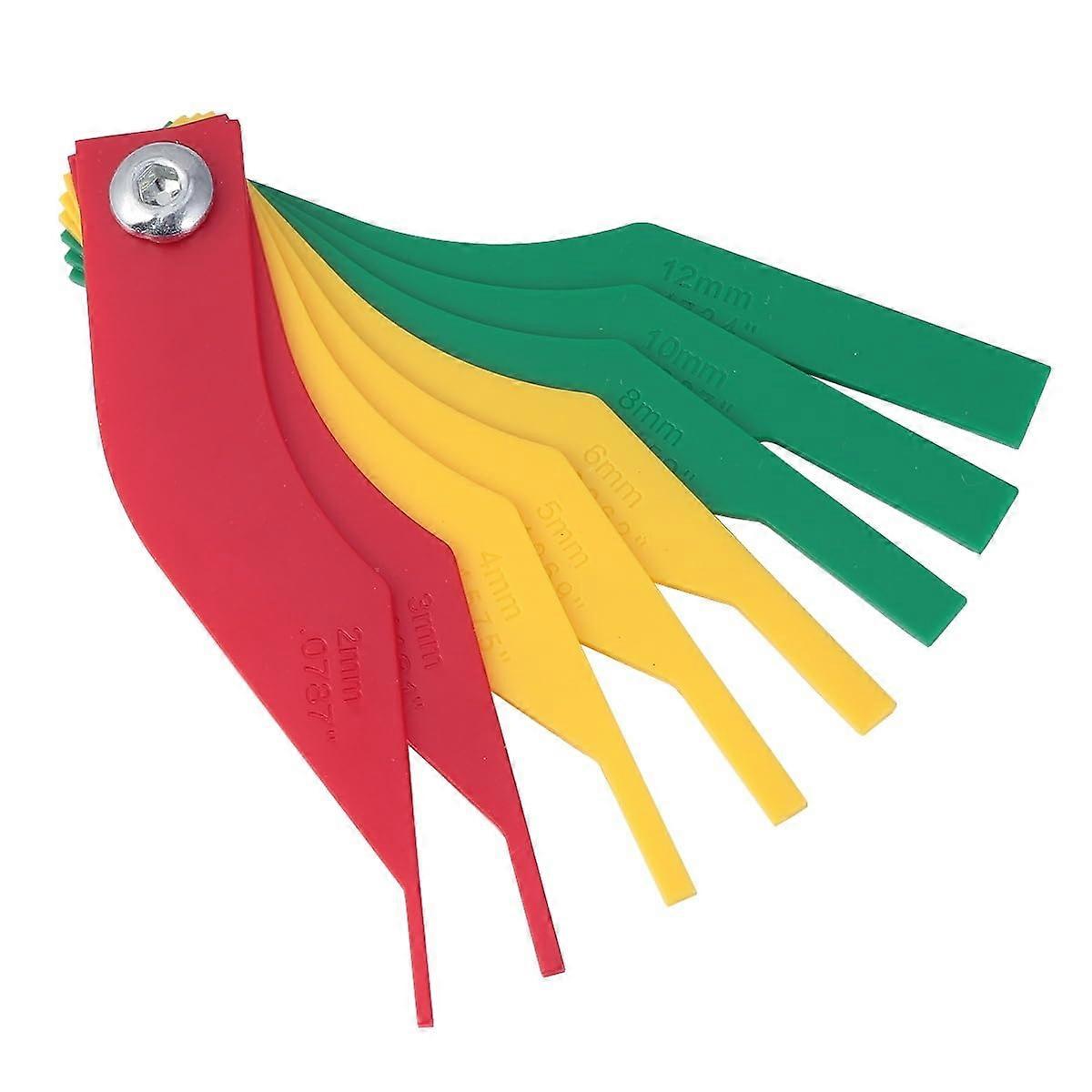 Brake Pad Thickness Gauge Set with ColorCoded Indicators for Accurate Wear Measurement in Cars