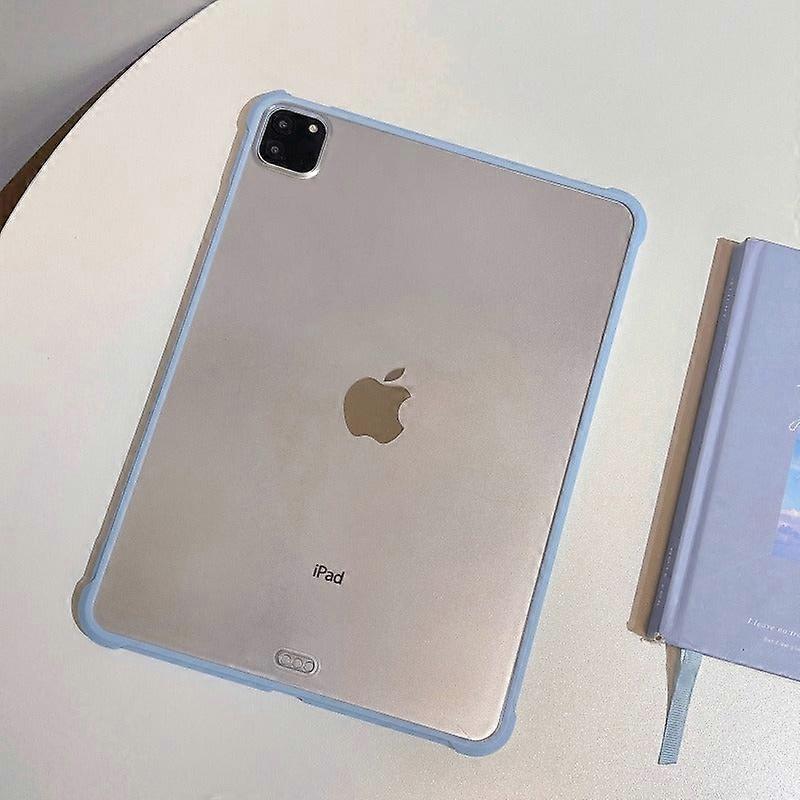 Stylish Case For Ipad 10.2 2020/2019 White Ice Blue Transparent