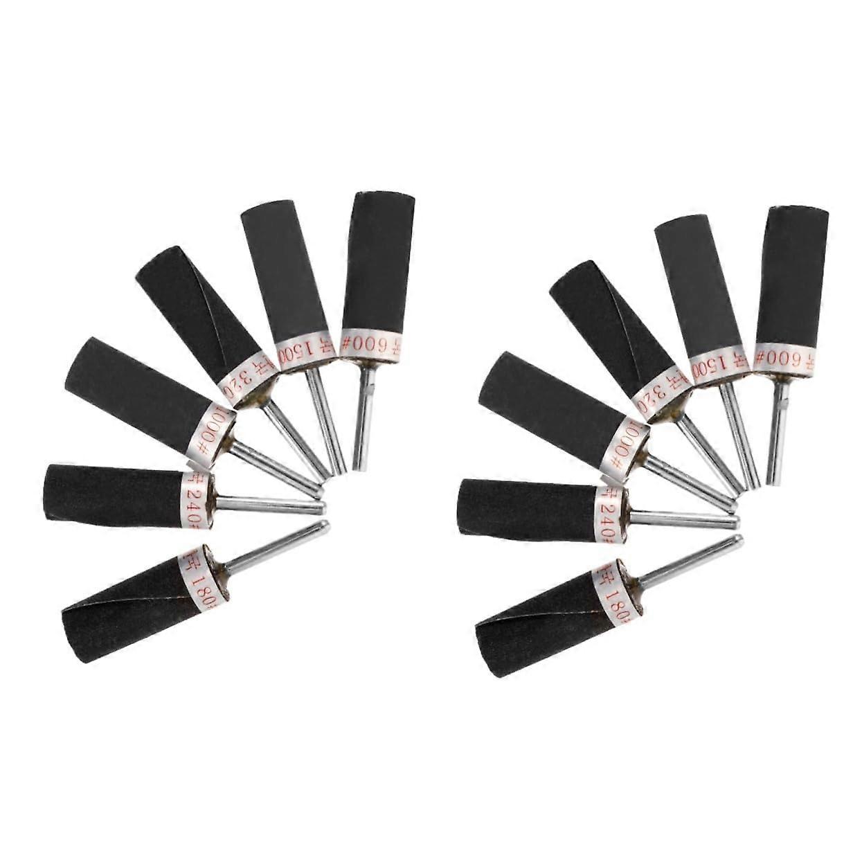 Rotary Tool Sanding Drum Kit for Wood Metal Plastic, 12pcs Assorted Sanding Set for Drill