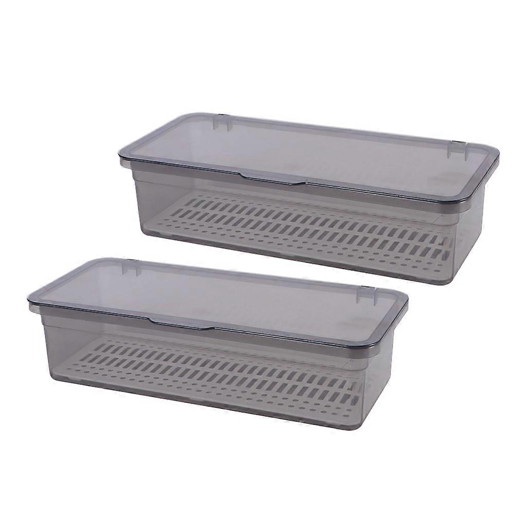PP Utensil Holder for Component Storage 2Pcs Cutlery Drying Boxes