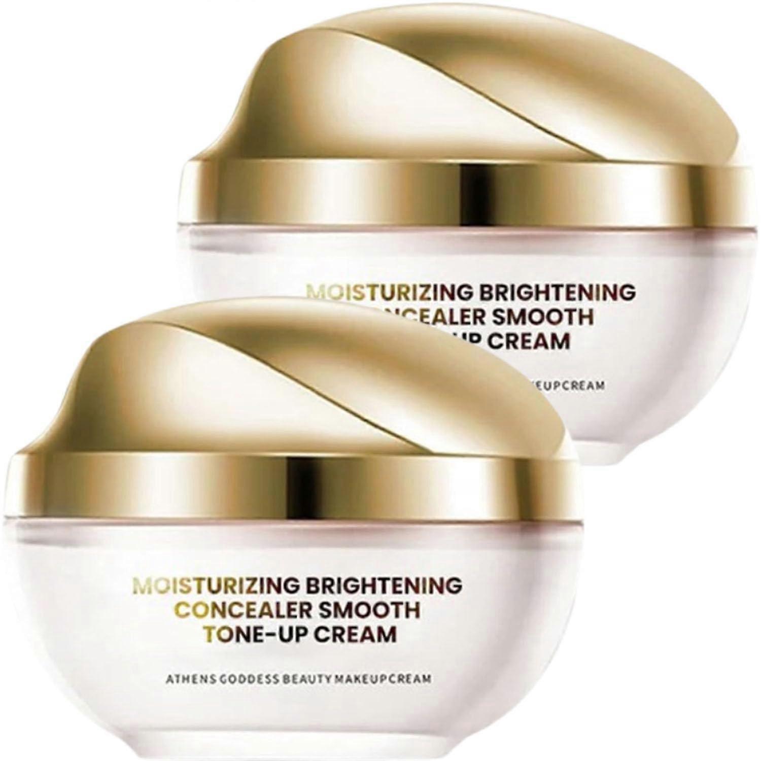 Tone Up Cream with Deep Hydration and Instant Brightening, Flawless Coverage, 2pcs One Size