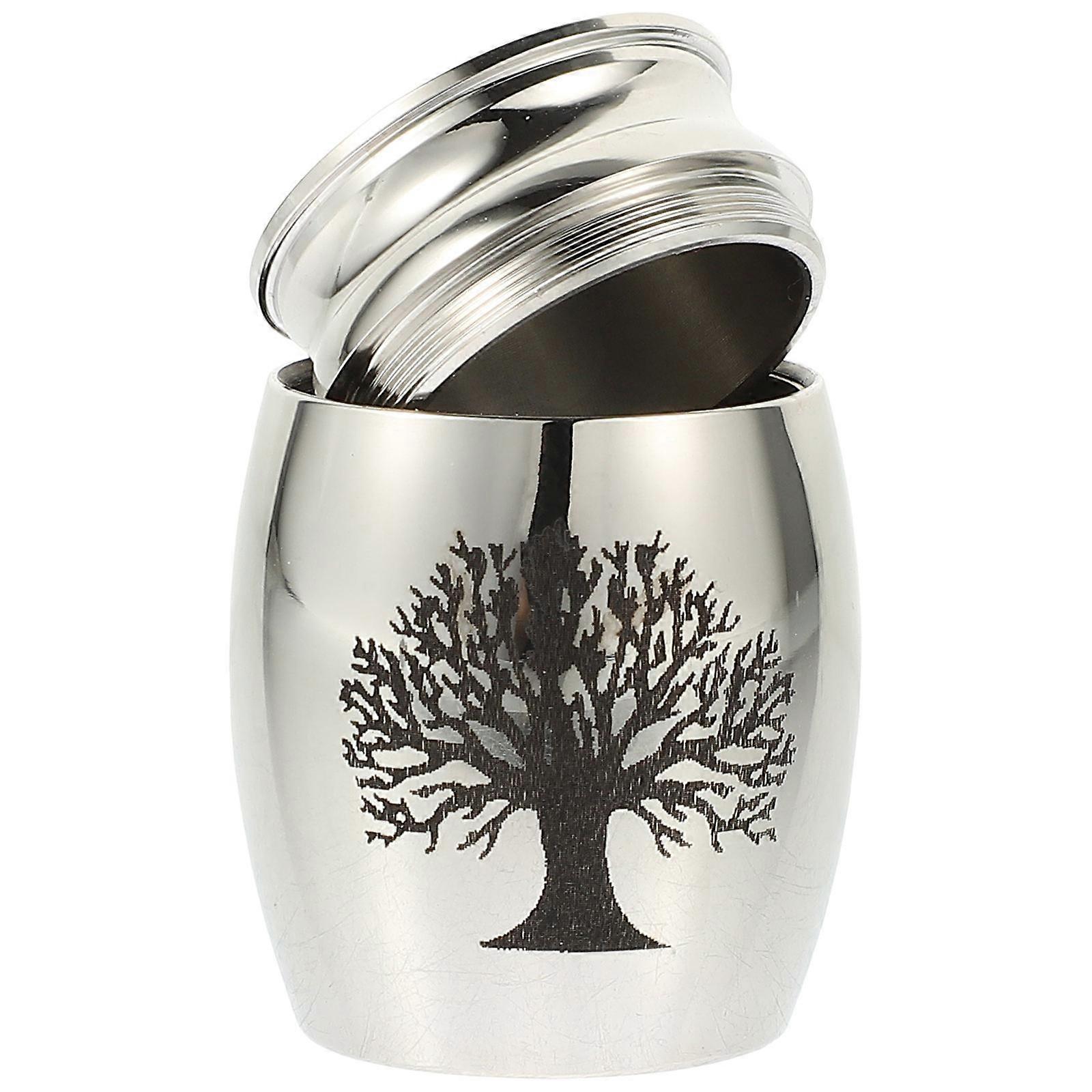 Bone Ash Container Stainless Urn for Storage 1Pcs Cremation Jar