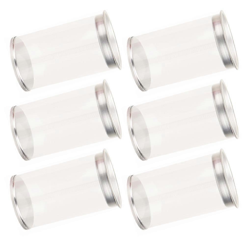 Makeup Beauty Box Storage Case for Makeup Sponge 6Pcs Transparent Material