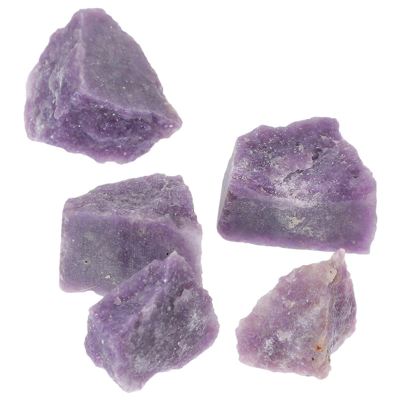 Purple Natural Mineral Sample Rough Ore Specimen for Teaching 1Set