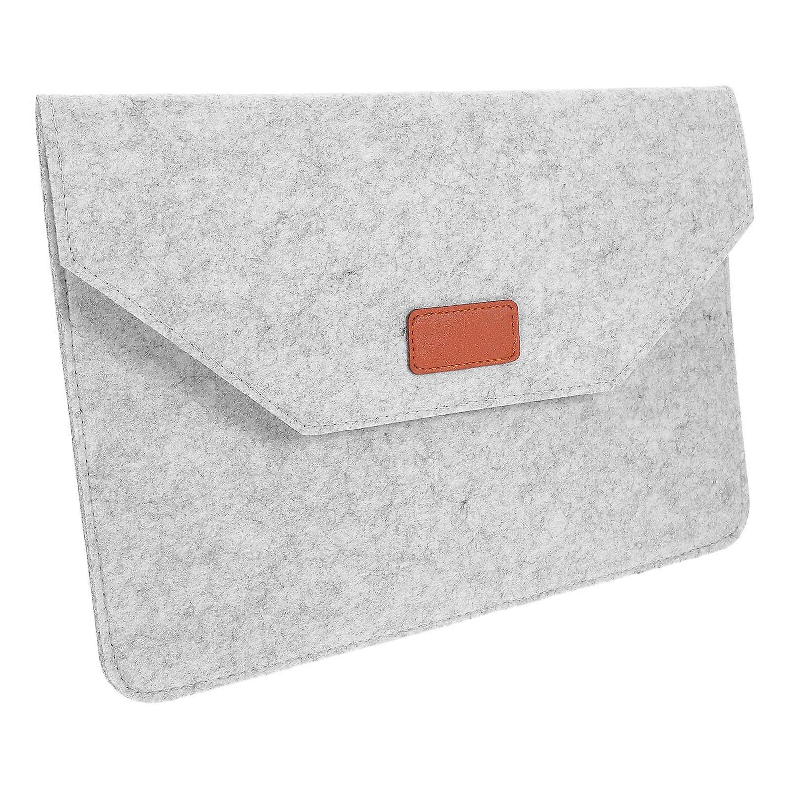 Notebook Handbag Laptop Storage Bag for Storage Use 1Pcs Light Grey Felt