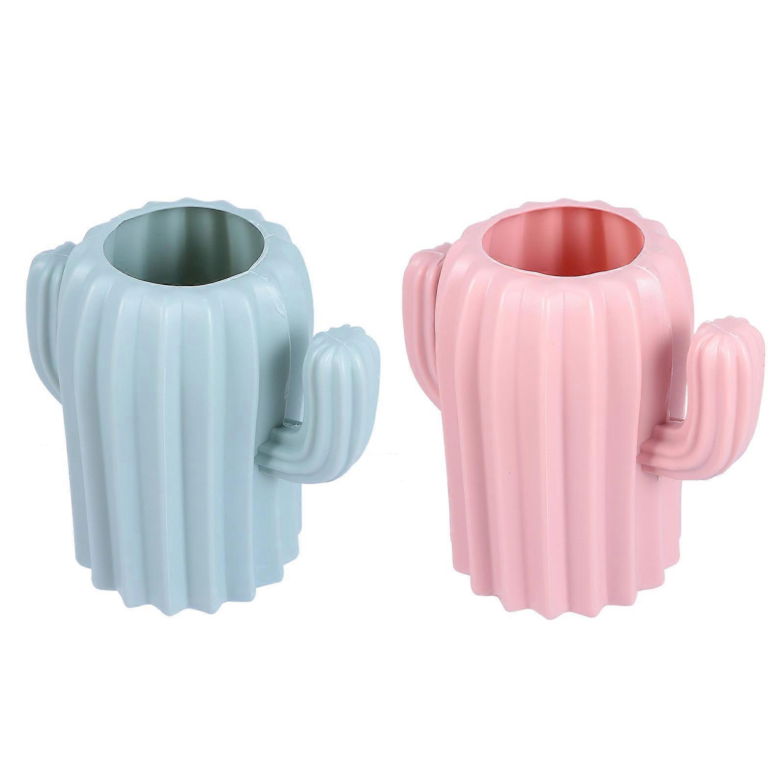 Cactus Brush Pot for Pen Storage 6Pcs Desktop Organizer