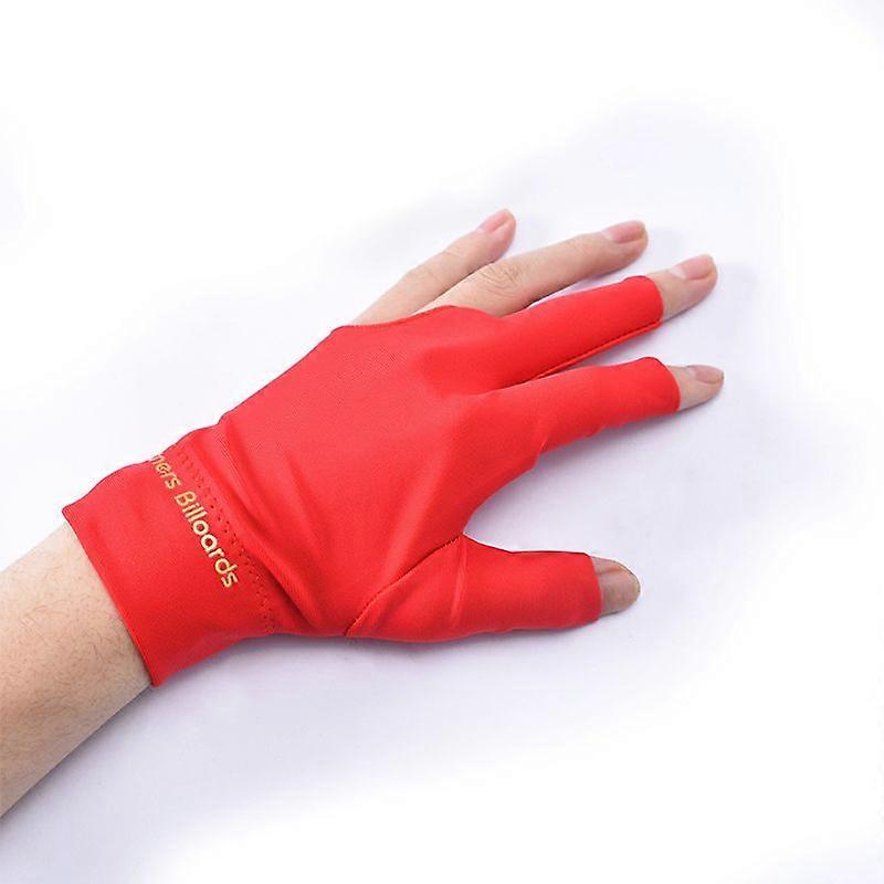 Spandex Snooker Billiard Cue Glove Pool Left Hand Open Three Finger Accessory