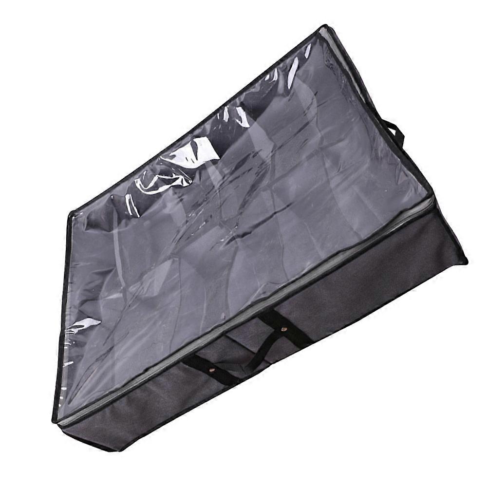 Under Bed Shoes Container for Storage Foldable Multi-Grids Shoes Storage Box