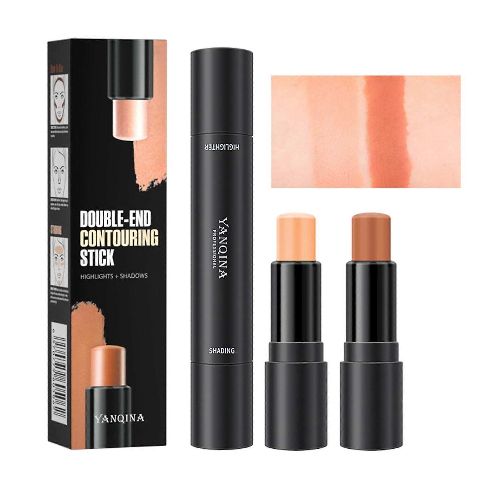 Contour Stick DualEnded Waterproof Cream Highlighter for Professional Makeup
