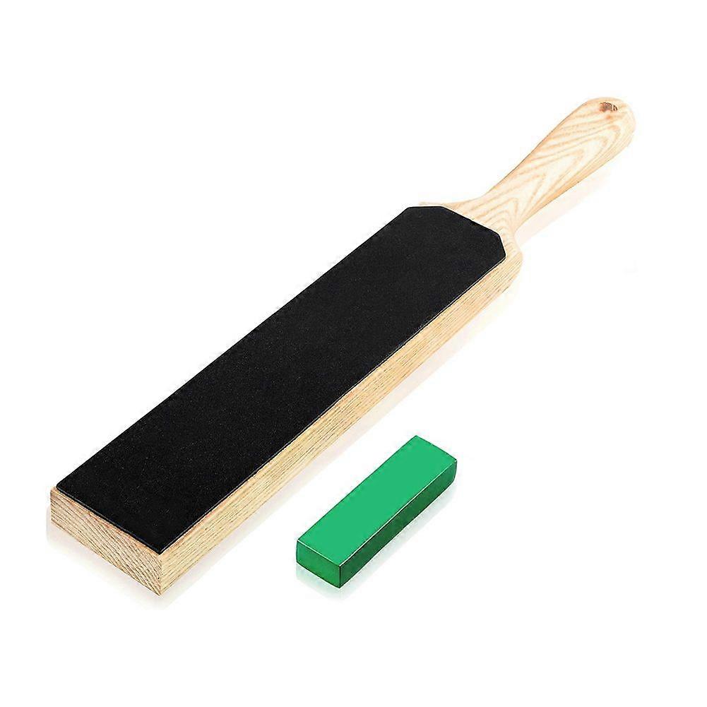 Double Sided PU Leather Strop Paddle Kit - Get Razor-Sharp Edges, Ergonomic Handle, Quality Honing Leather