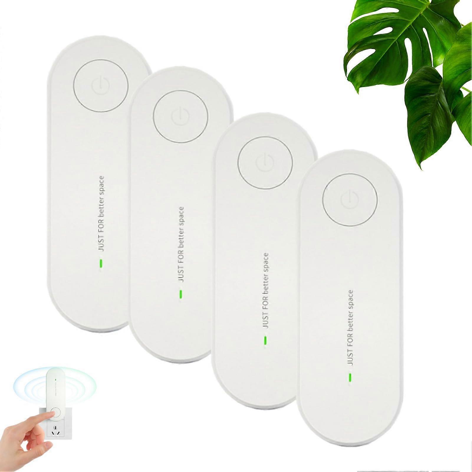 Ionizer Air Purifier Plugin Negative Ion Odor Removal Filter Quiet for Bedroom Office 4 Pcs
