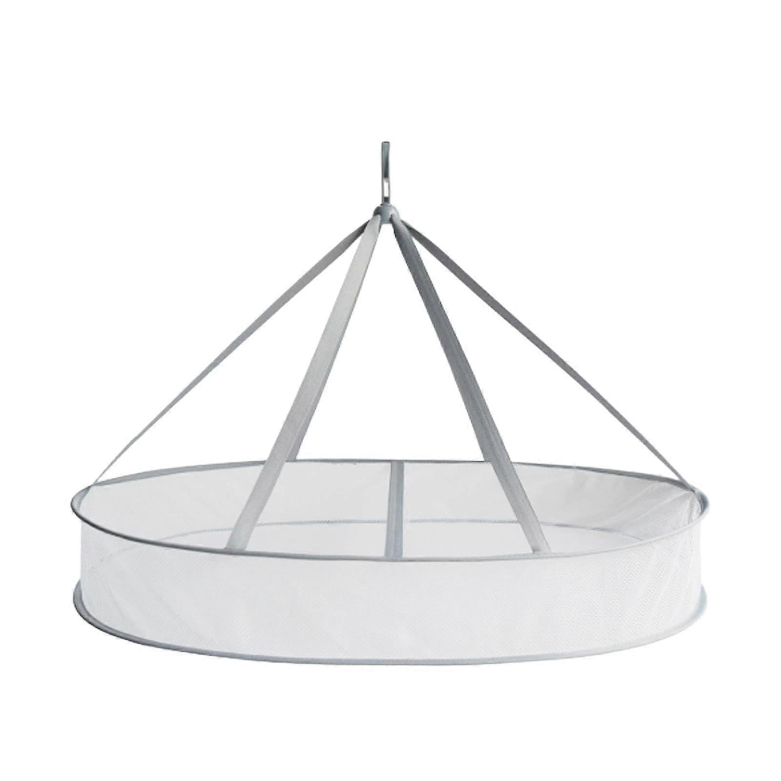 Foldable Mesh Hanging Clothes Drying Rack for Sweaters Delicates Shirts 1 Tier Space Saving