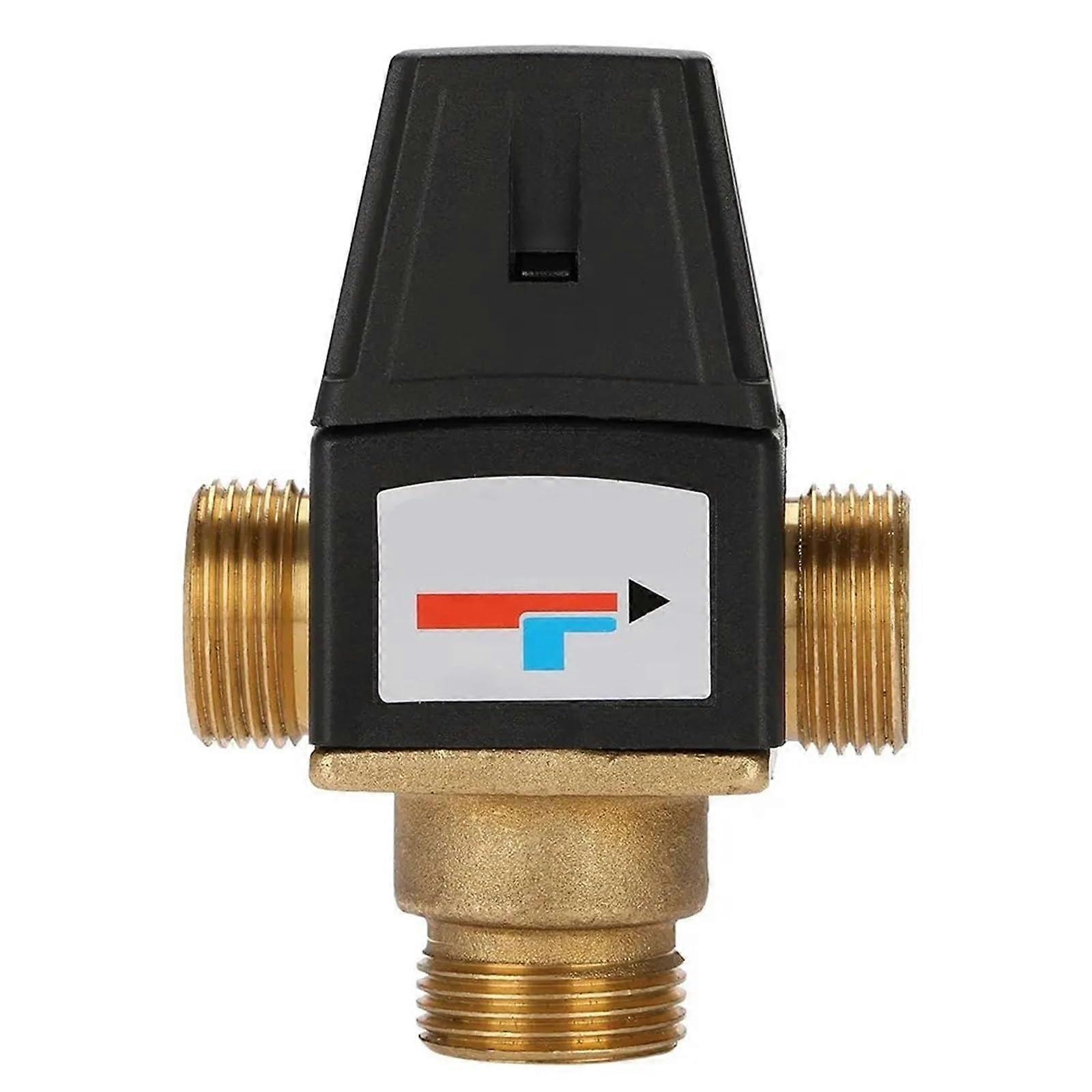 DN20 3 Way Brass Thermostatic Mixing Valve with Precise Temperature Control for Floor Heating