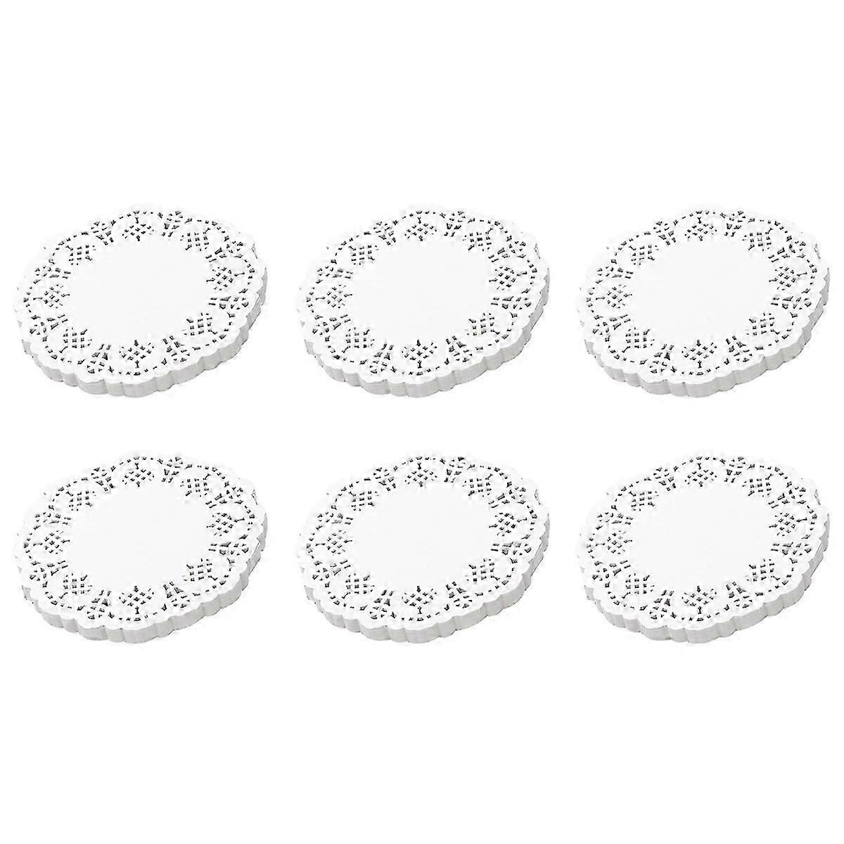 Lace Doilies Paper 100 Pcs,4.5 inch Liners for Cake,Tableware Display