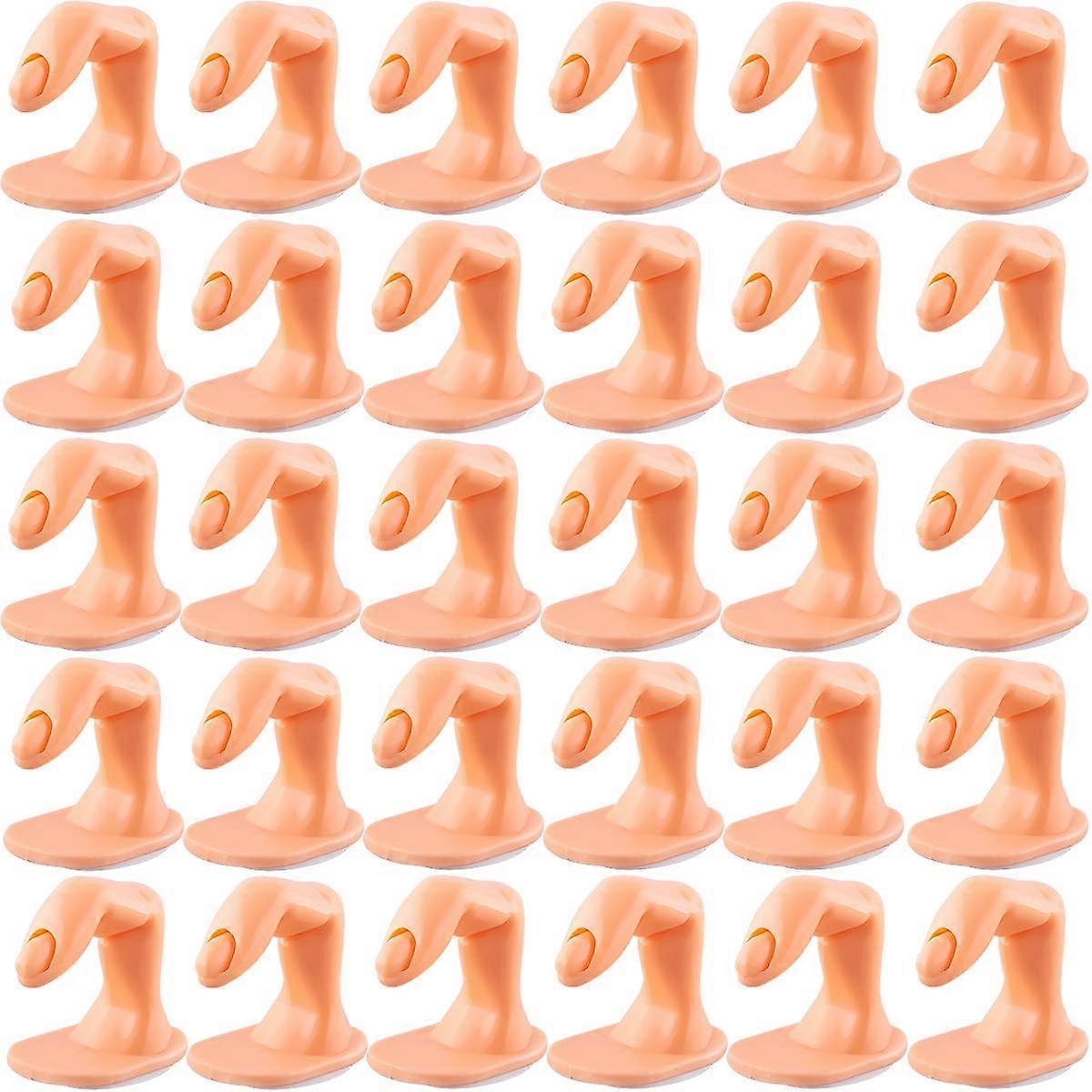 30pcs Practice Nail Finger Set for Acrylic Nail Training with Reusable Uniform Shape