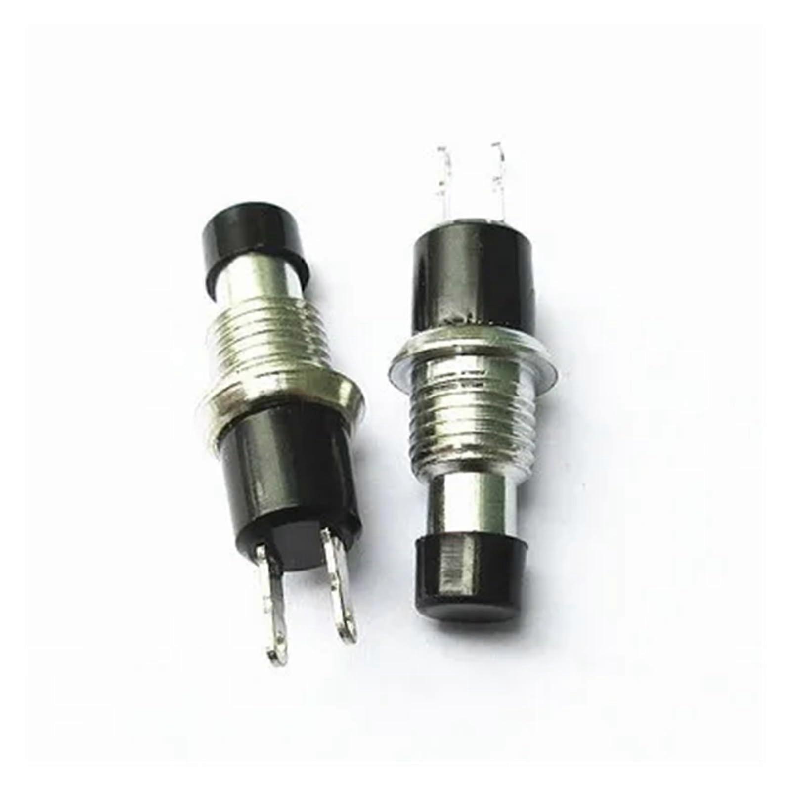 5PCS 6.8mm Black Push Button Switch Momentary Reset No Lock Compact Panel Mount