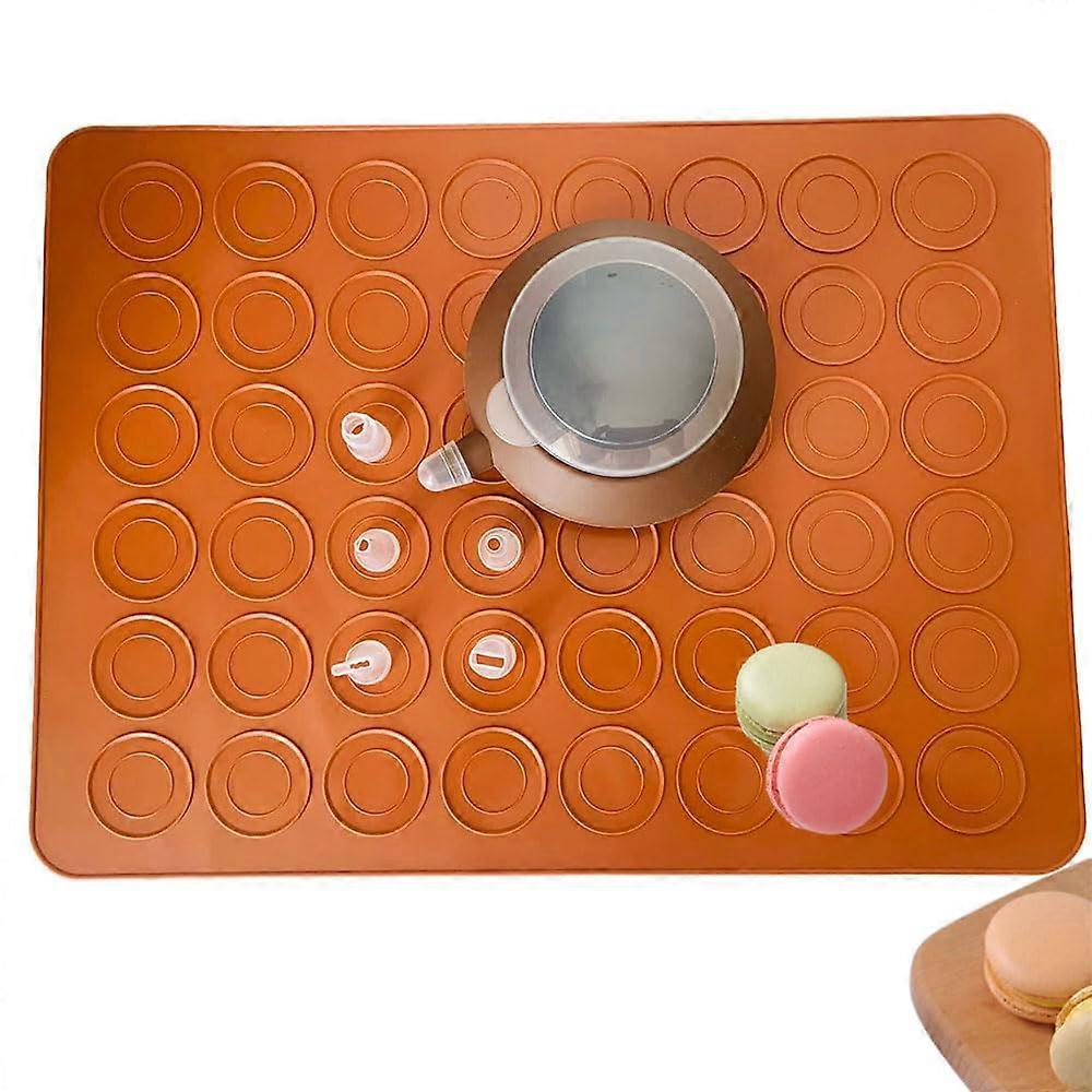Macaron Baking Mat Set 48 Cavity Silicone Mold with Piping Bottle for  Nonstick Macarons