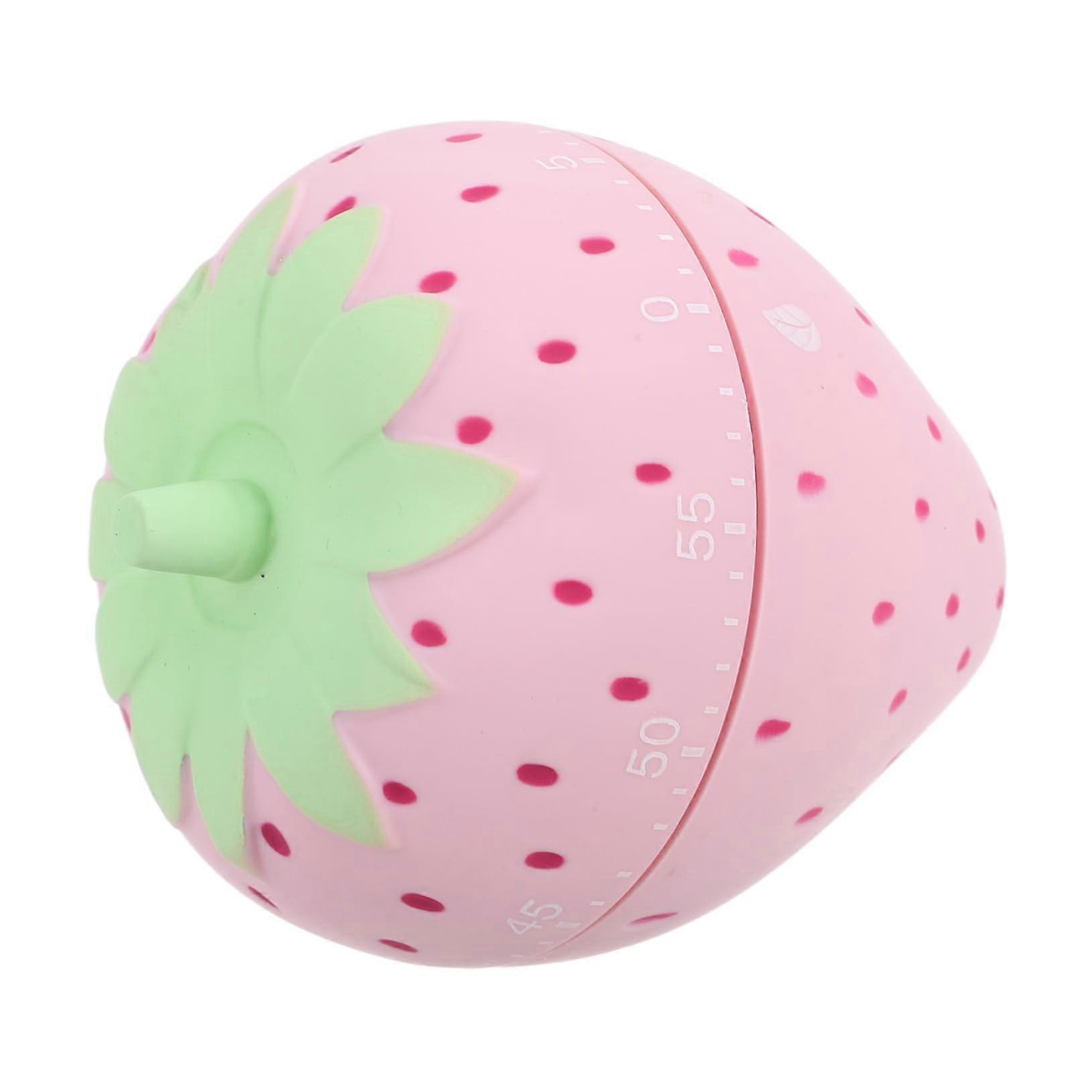 Strawberry Kitchen Timer Mechanical Cooking Alarm Cute Battery Design for Baking and Classroom Use